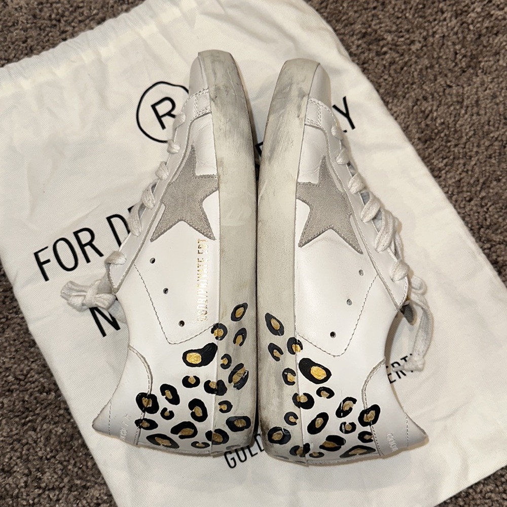 Golden Goose Superstar Leopard Low Top Sneakers - Picture 10 of 14